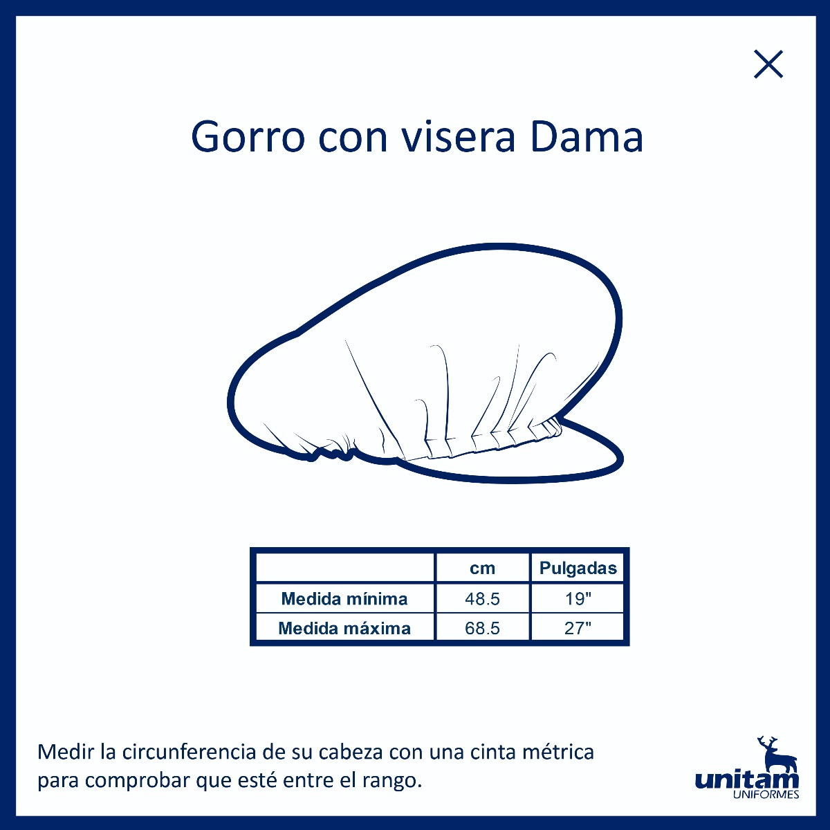 Gorro con Visera Dama