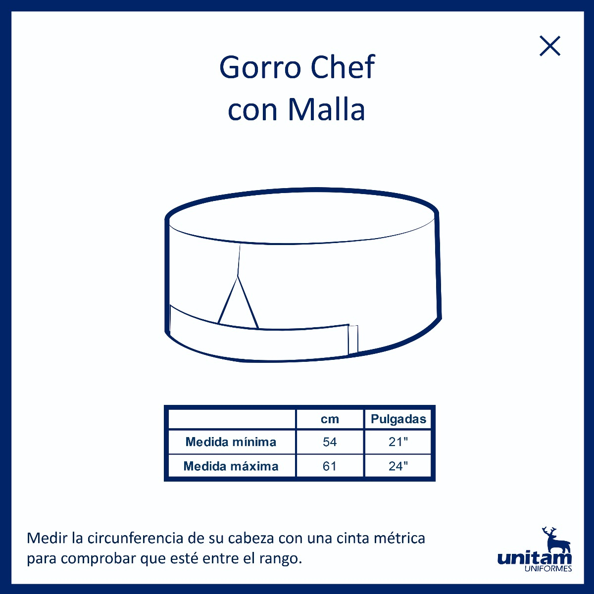 Gorro Chef Con Malla
