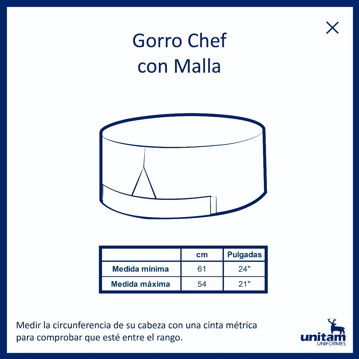 Gorro Chef Con Malla