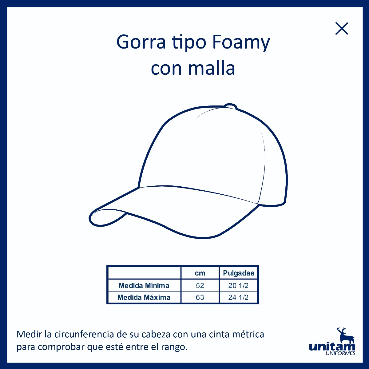 Gorra Foamy Con Malla