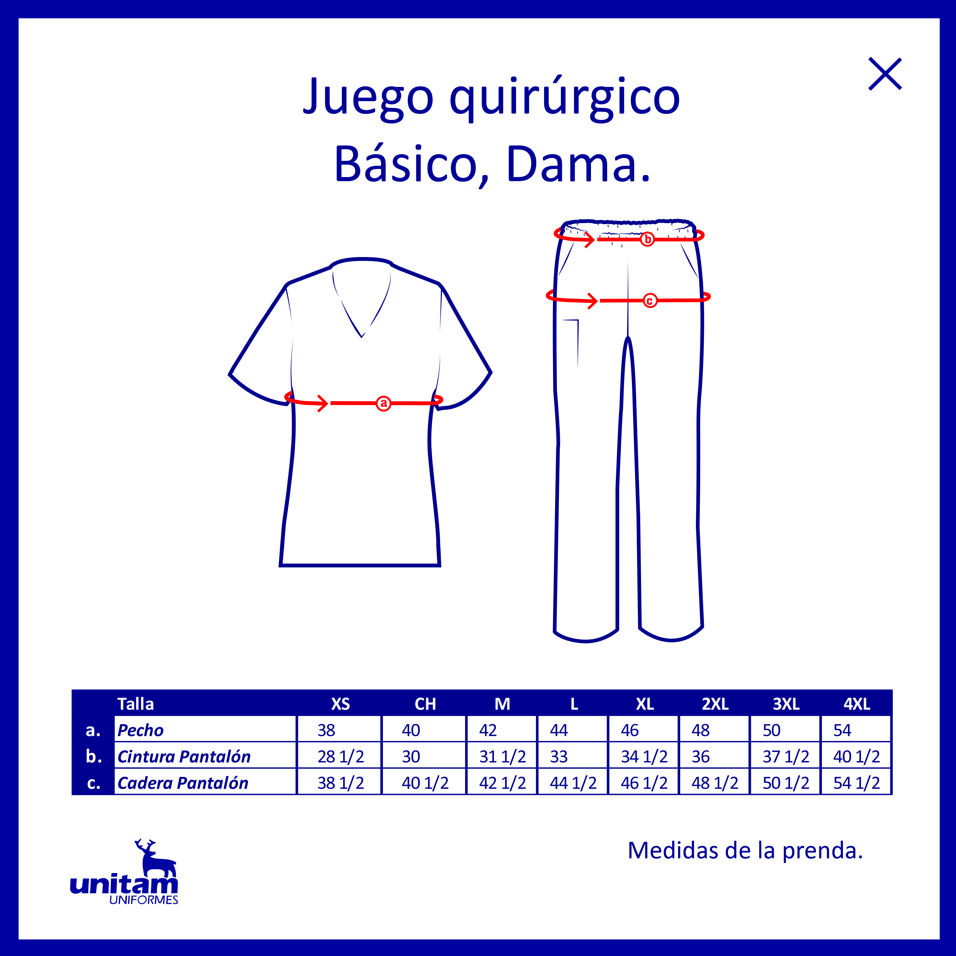 Juego Quirúrgico Básico Tela Ligera 4 Bolsas en Pantalón