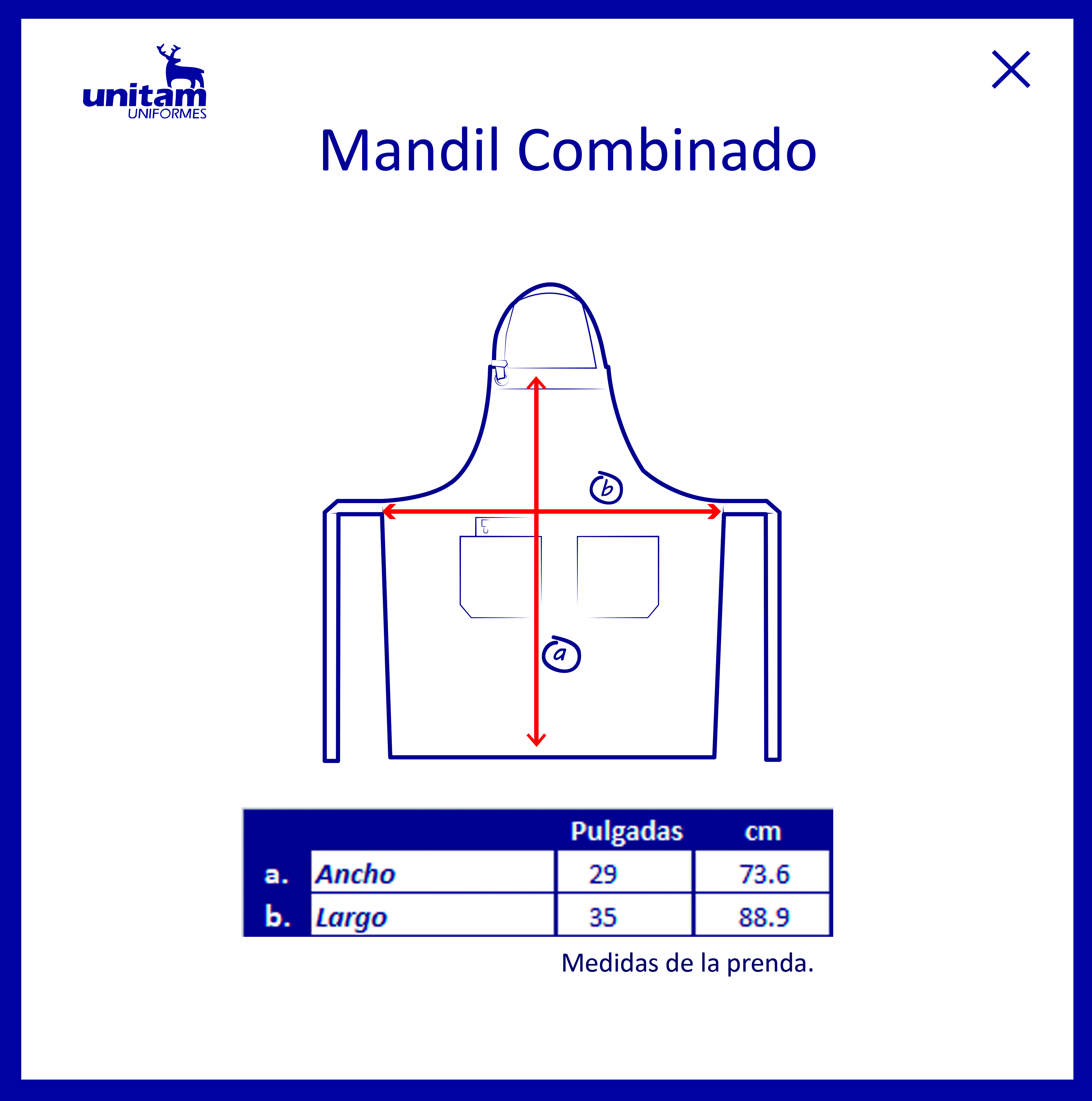 Mandil Combinado