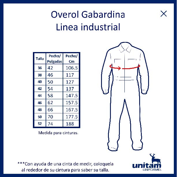 Overol Industrial Contratista 100% Algodón con Cinta Reflejante