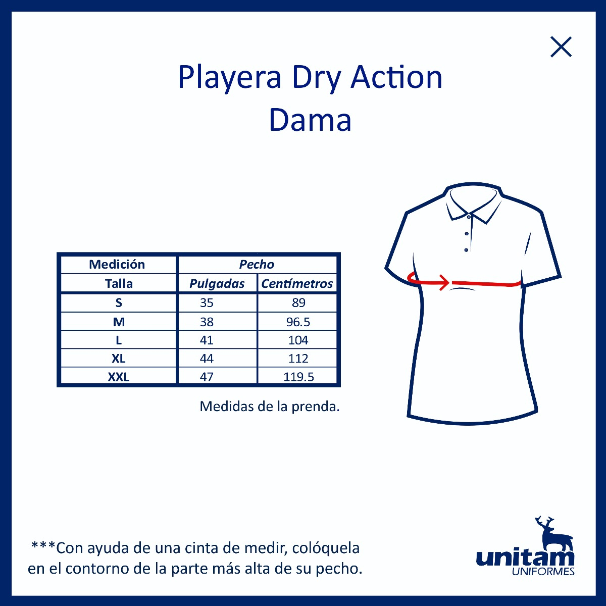 PLAYERA DRY ACTION LADY