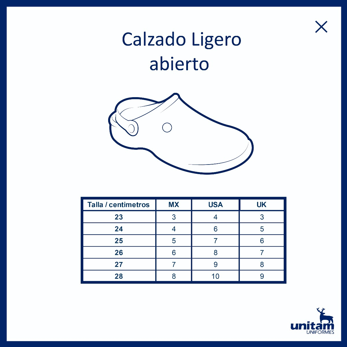 Calzado ligero abierto