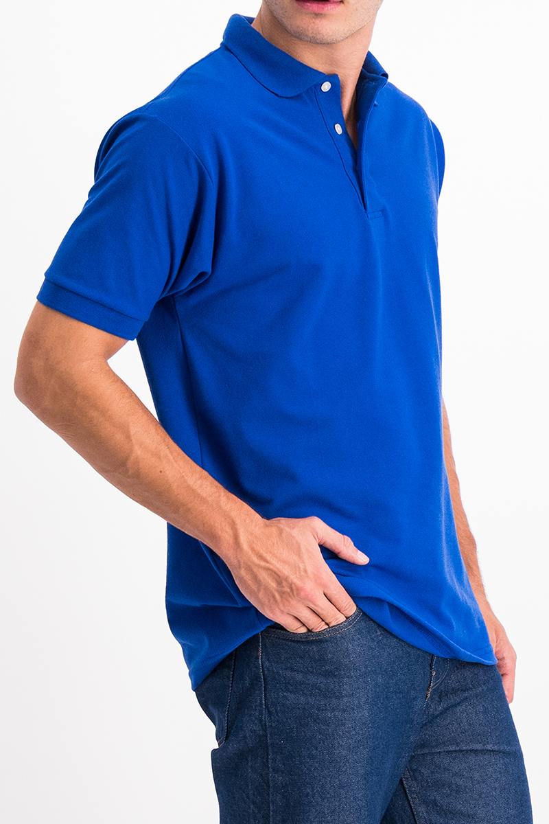 Azul Rey Camisa Polo Color Azul Playera Tipo Polo Manga Corta 50