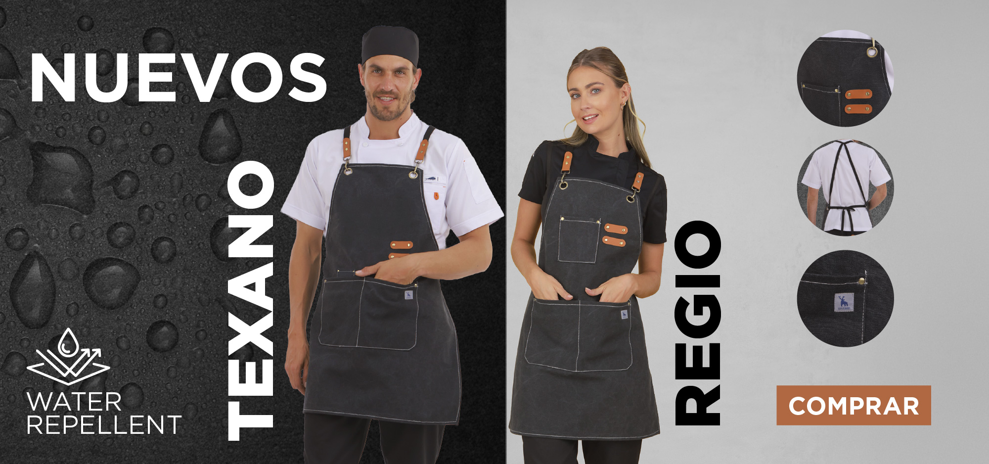 Nuevos mandiles regio y texano