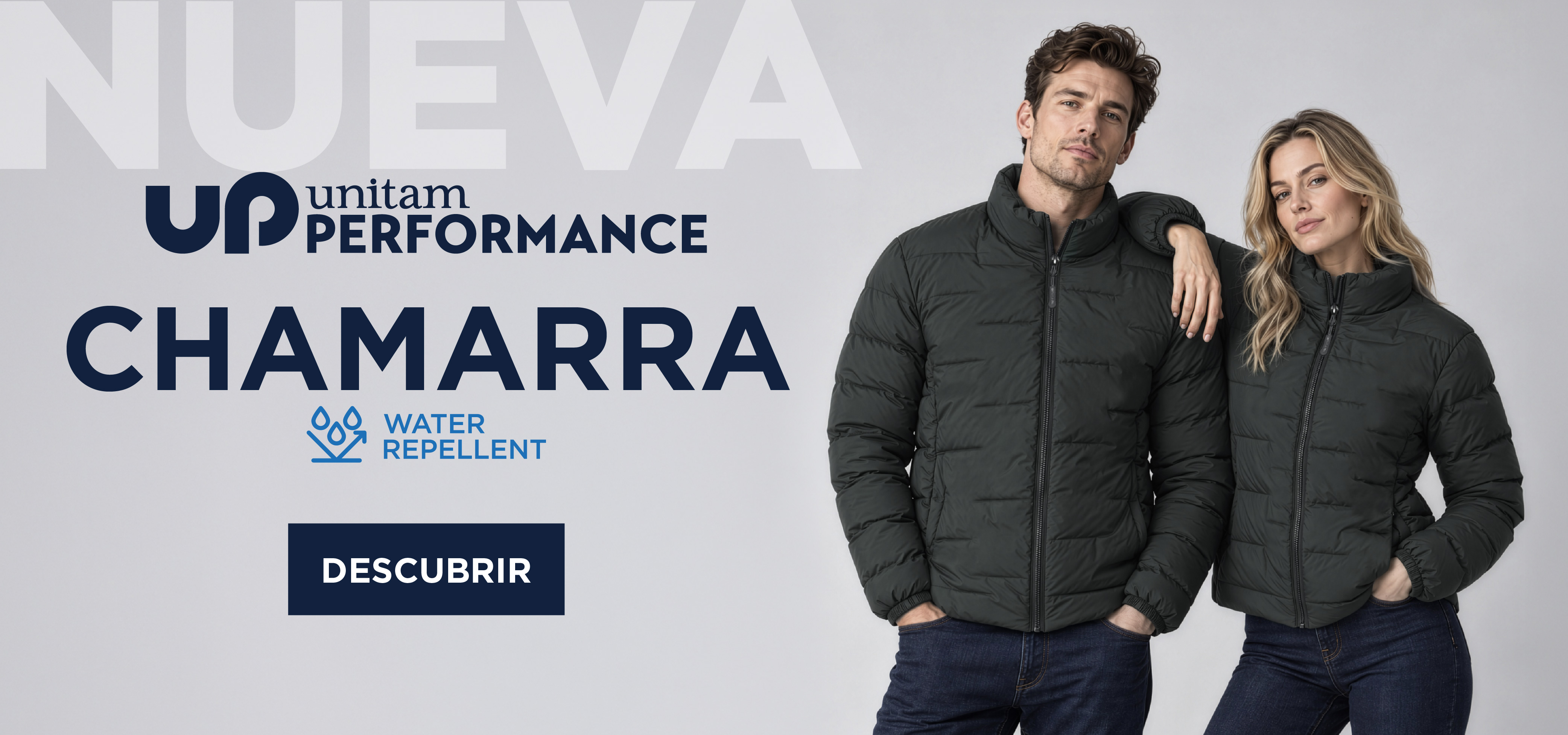 Nueva Chamarra Up Color Gris Verdoso