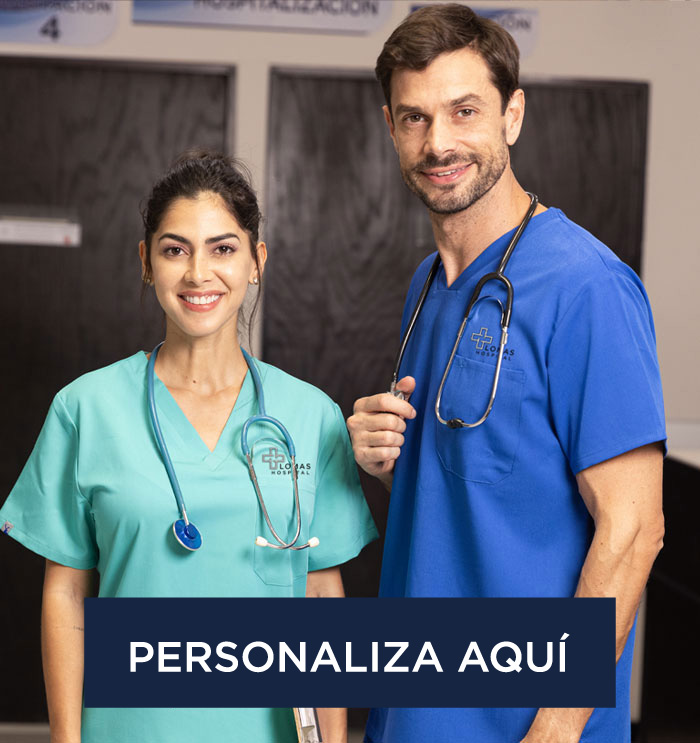Uniforme Hospitales, Clinicas, Spa con Bordado de Logo, Scrubs Personalizadas