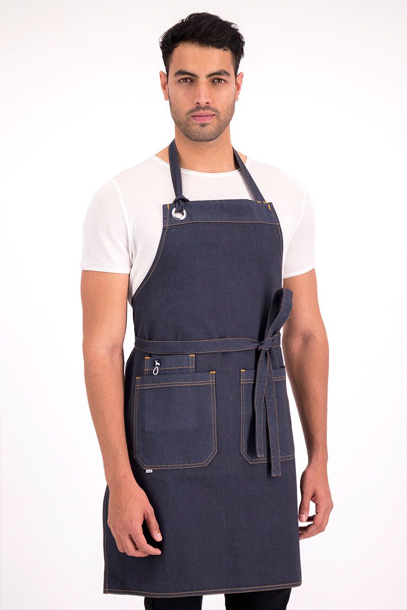 Mandil Mezclilla Chef Uniformes Unitam