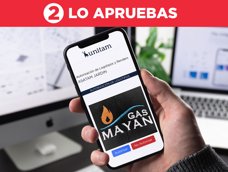 Apruebas el logotipo bordado para tu uniforme, playera, gorra