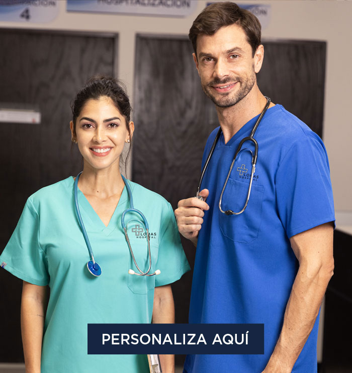 Uniforme Hospitales, Clinicas, Spa con Bordado de Logo, Scrubs Personalizadas
