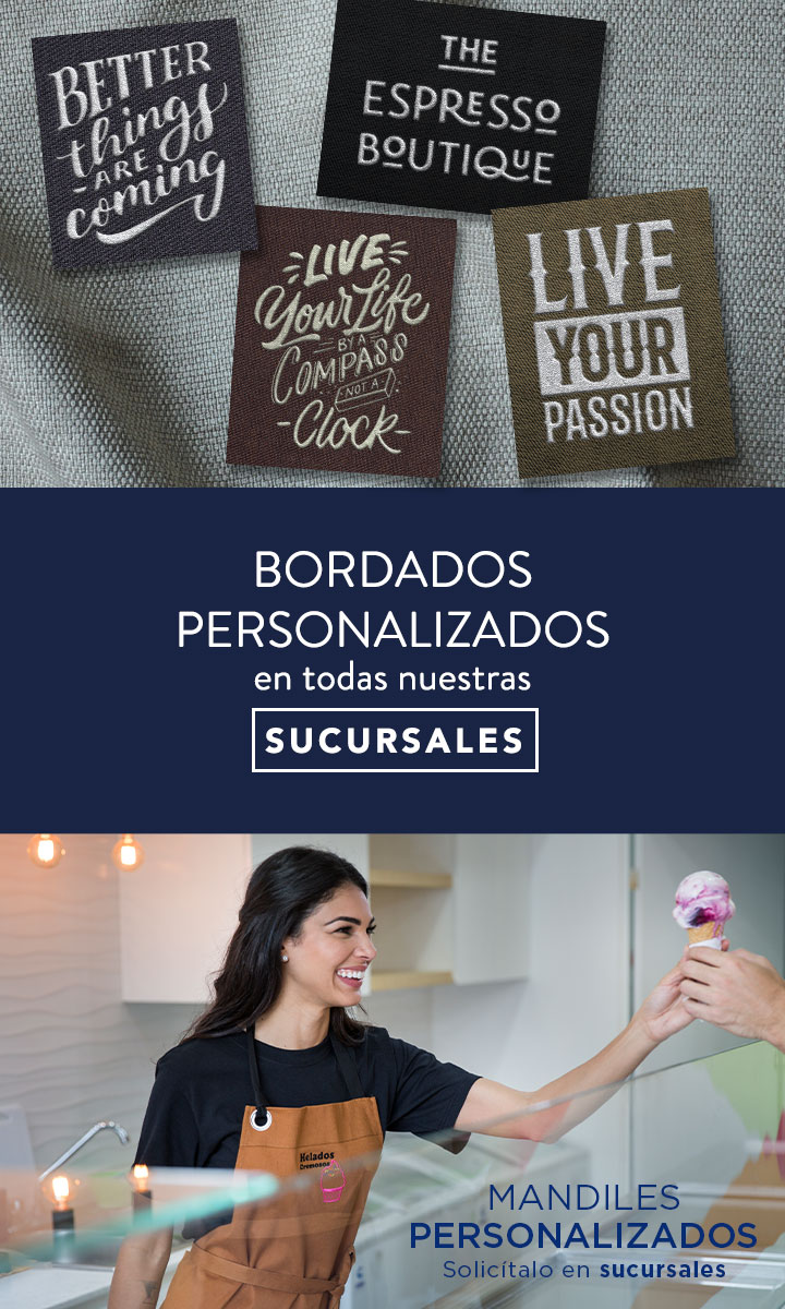 Bordados Personalizados en Todas Nuestras Sucursales